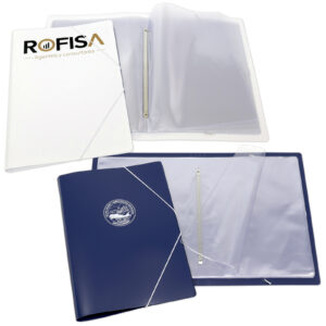 Carpeta con fundas transparentes