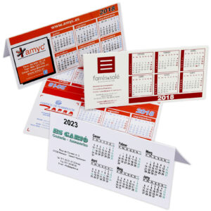 Calendario en "V" invertida