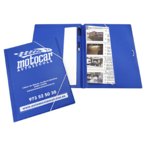 Carpeta de vinilo con goma